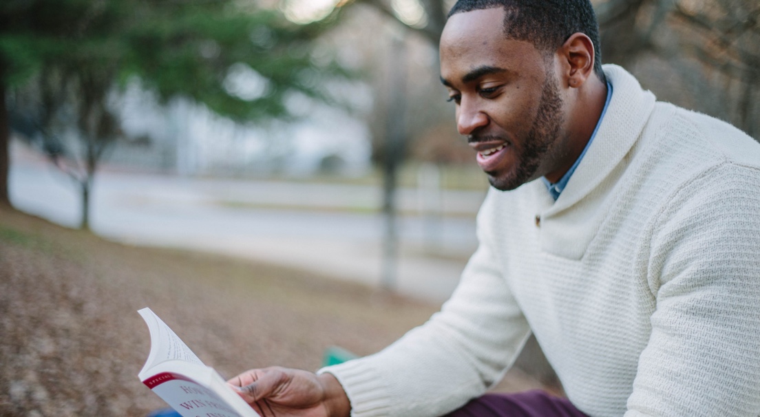 Student reading